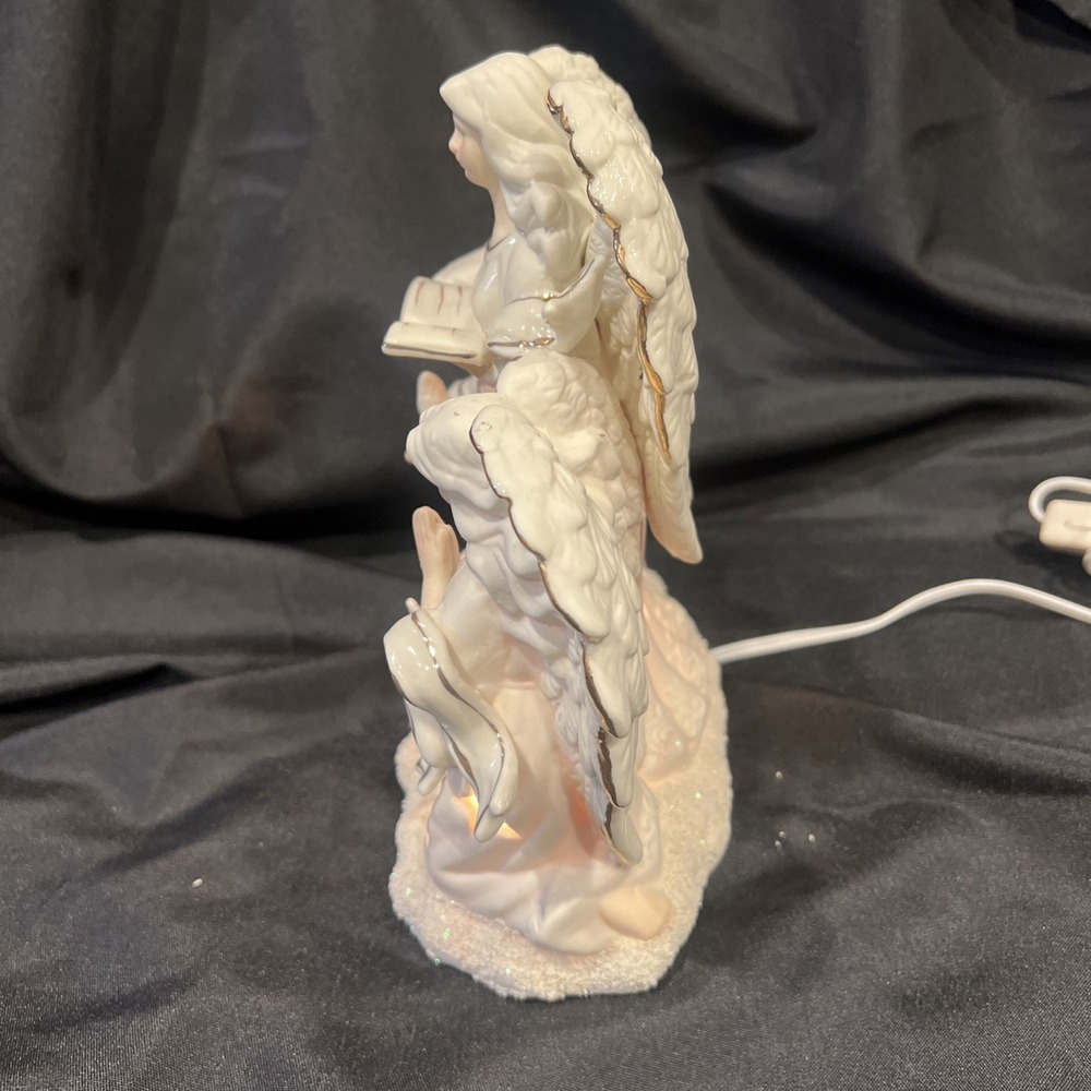 Vtg- Angel Bisque  Gold Accent Light‎ by JC Penney Home Collection - Christmas - Picture 11 of 16